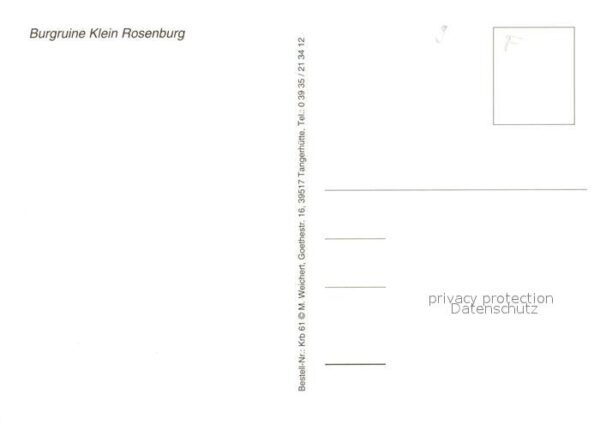 Klein Rosenburg Burgruine – Bild 2