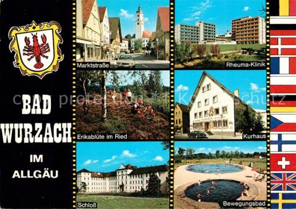 Bad Wurzach Marktstrasse Erikablüte im Ried Schloss