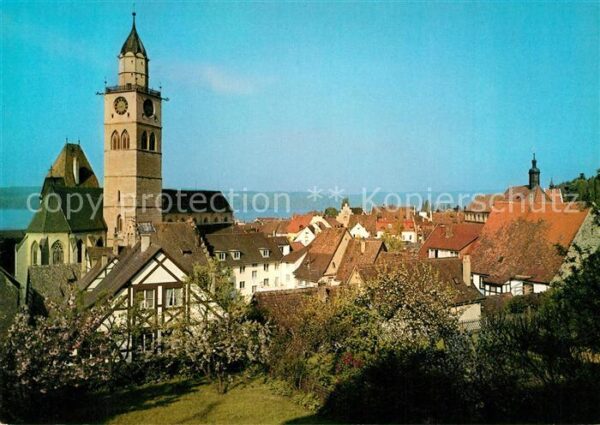 Ueberlingen Bodensee Ortsansicht Kurstadt mit Kirche