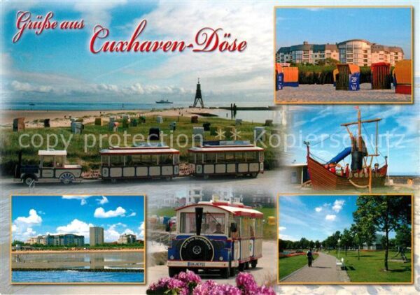 Doese Strandbahn Blick zur Kugelbake Strandkö