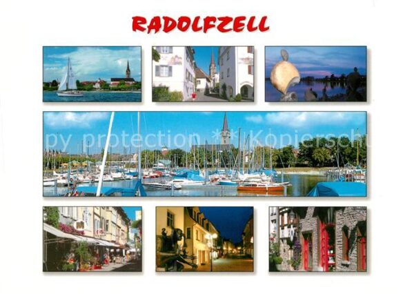 Radolfzell Bodensee Teilansichten Innenstadt Hafen Münster