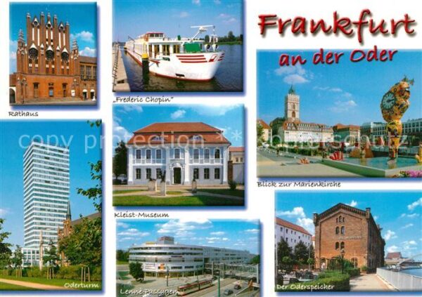 Frankfurt Oder Marienkirche Oderspeicher Rathaus