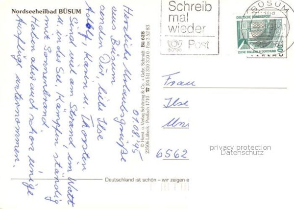 Buesum Nordseebad Fliegeraufnahme Leuchtturm – Bild 2