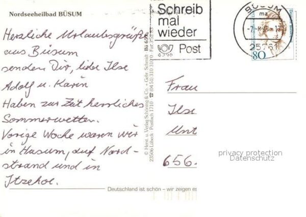 Buesum Nordseebad Roler VII Fliegeraufnahme Strand – Bild 2