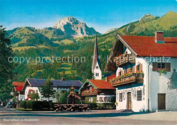 Bayrischzell Wendelstein Kirche Brunnen
