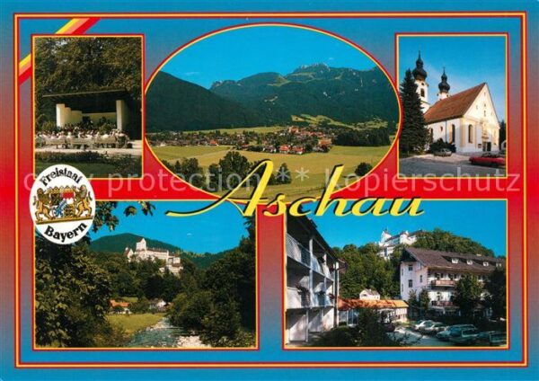 Aschau Chiemgau Kampenwand Kirche Schloss Panorama Konz