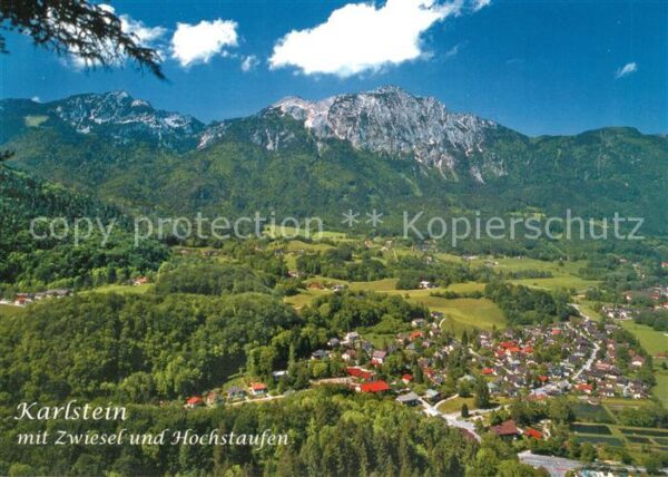 Karlstein Oberbayern Fliegeraufnahme Zwiesel Hochstaufen