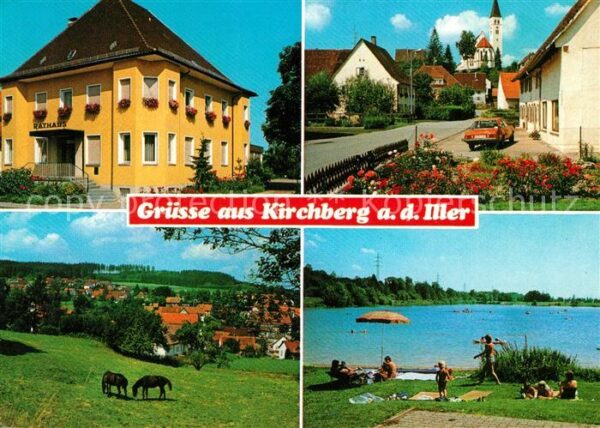 Kirchberg Iller Liegewiese Pferde Panoramen