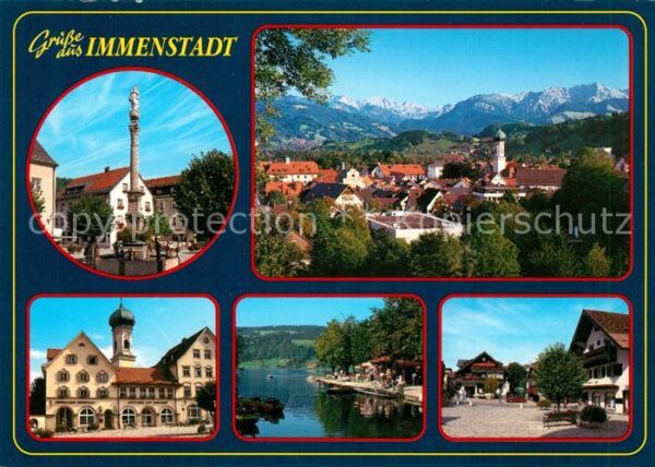 Immenstadt Allgaeu Denkmal Stadtansichten Kirche Uferprome