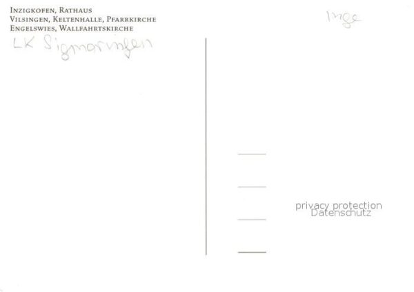 Inzigkofen Rathaus Vilsingen Keltenhalle Pfarrkirc – Bild 2