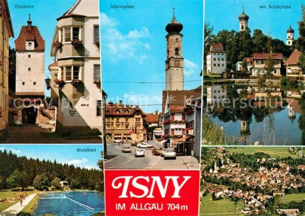 Isny Allgaeu Espantor Marktplatz Schächele Waldbad P