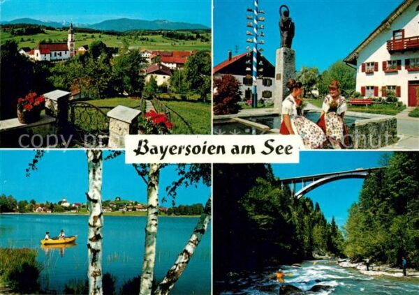 Bayersoien Bad Kirche Brücke Mariensäule