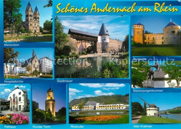 Andernach Stadtmauer Mariendom Burgruine Rathaus