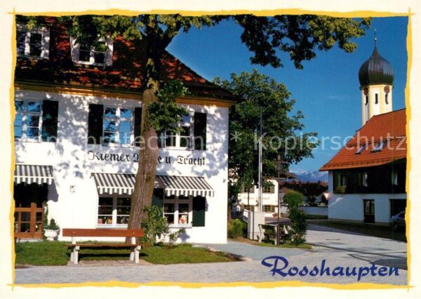 Rosshaupten Forggensee Dorfplatz Kirche