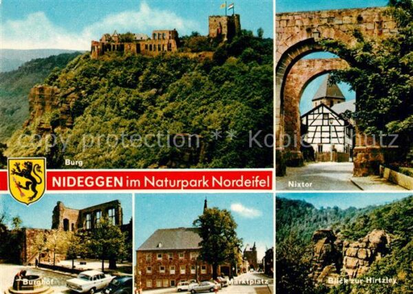 Nideggen Eifel Hirtzley Burghof Ruine Marktplatz Nixto