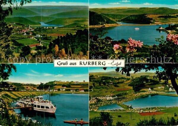 Rurberg Fährschiff Fliegeraufnahme