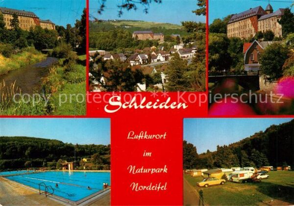 Schleiden Eifel Schwimmbad Campingplatz Schloss Panoram