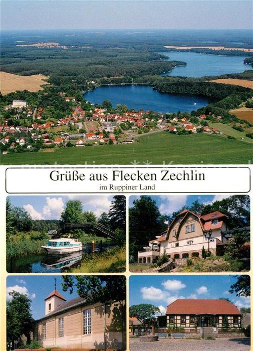 Zechlin Flecken Fliegeraufnahme Schwarzer See Großer Ze