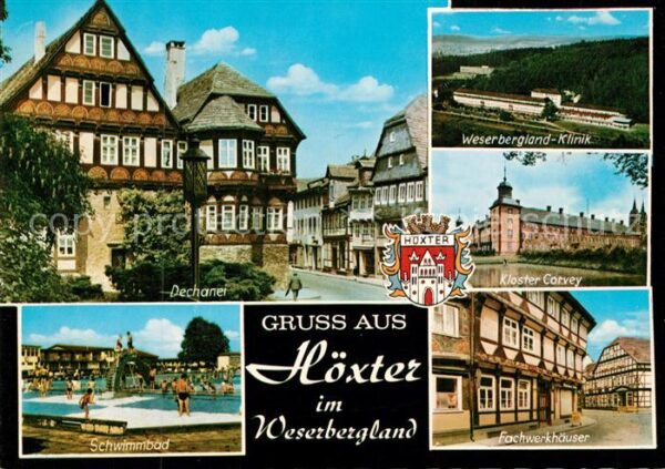 Hoexter Weser Dechanel Kloster Corvey Schwimmbad Wese