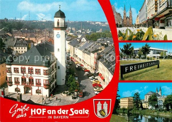 Hof Saale Freiheitshalle Rathaus Kirche