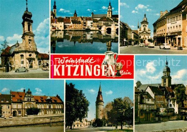 Kitzingen Main Panorama Kirche Brücke