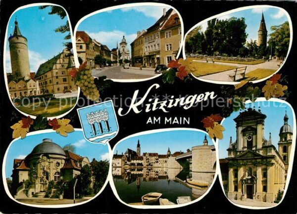 Kitzingen Main Panorama Kirche Mainbrücke