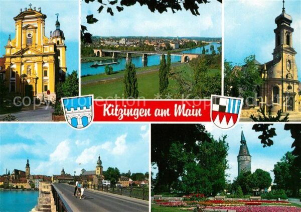 Kitzingen Main Kirche Brücke Park