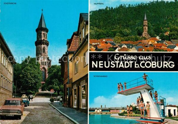 Neustadt Coburg Stadtkirche Muppberg Schwimmbad
