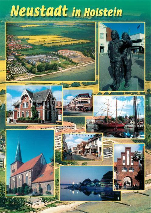 Neustadt Holstein Fliegeraufnahme Kirche Hafen Denkmal St