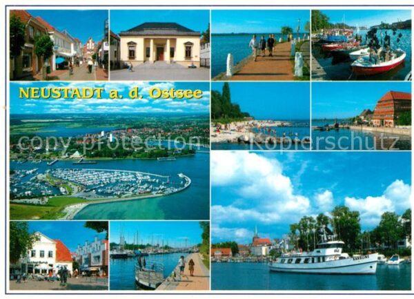 Neustadt Holstein Hafen Fährschiff Uferpromenade Fliegera