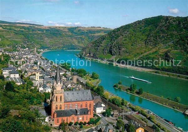Oberwesel Rhein Kirche Panorama
