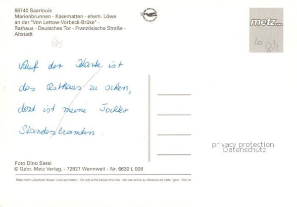 Saarlouis Marienbrunnen Kasematten Löwe Von Letto – Bild 2