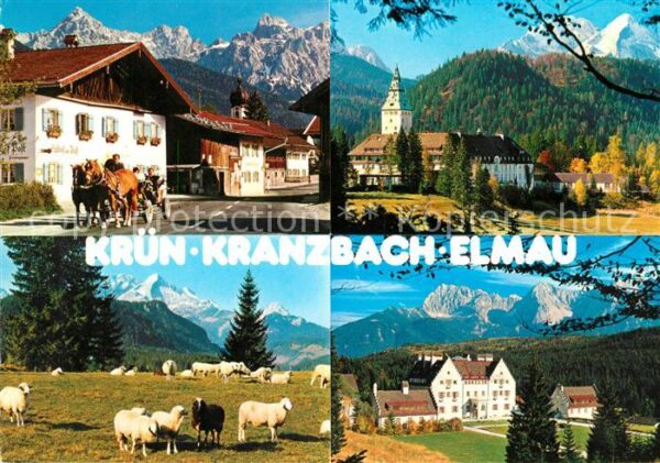 Kruen Karwendelgebirge Schloss Elmau Herbstst