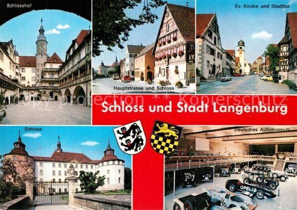 Langenburg Wuerttemberg Schloss und Stadt Deutsches Automuseum