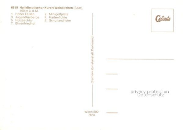Weiskirchen Saar Hoher Felsen Jugendherberge Holzbachtal – Bild 2