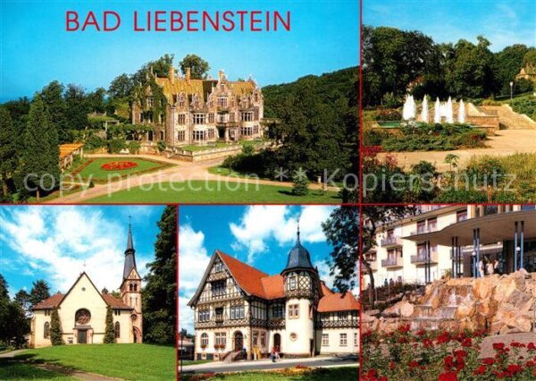 Bad Liebenstein Schloss Altenstein Rosengarten Wassersp