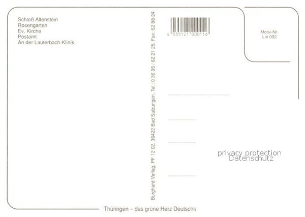 Bad Liebenstein Schloss Altenstein Rosengarten Wassersp – Bild 2