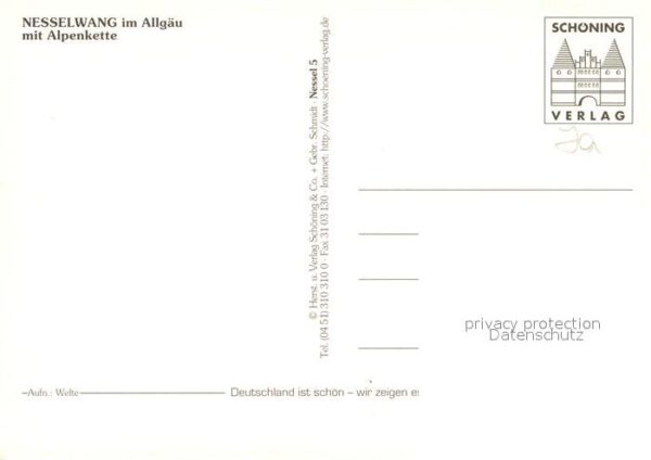 Nesselwang Stadtpanorama mit Alpenkette – Bild 2