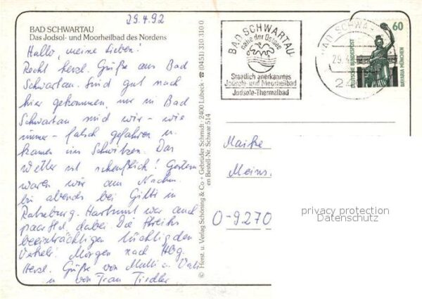 Bad Schwartau Teilansichten Jodsolbad Moorheilbad Feu – Bild 2
