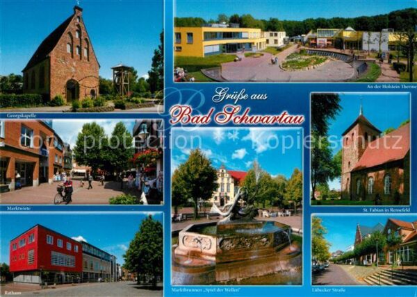 Bad Schwartau Kapelle Markttwiete Rathaus Therme Kirc