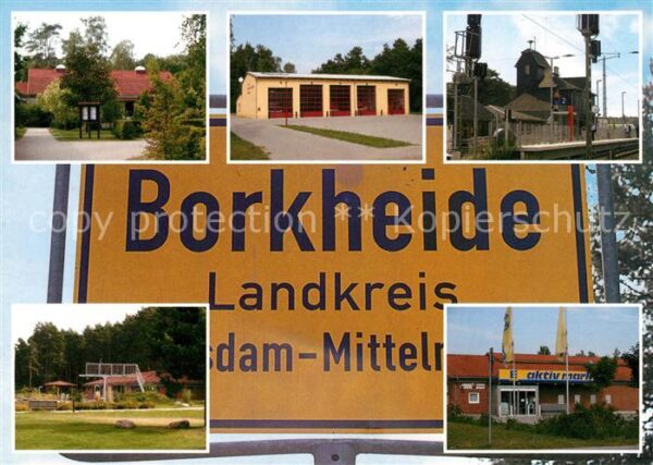 Borkheide Grundschule Feuerwehr Bahnhof Naturbad