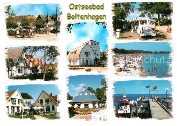 Boltenhagen Ostseebad Ortsmotive Kurhaus Touristenbahn Strand