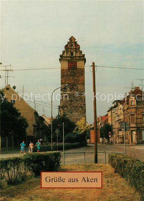 Aken Elbe Köthener Turm