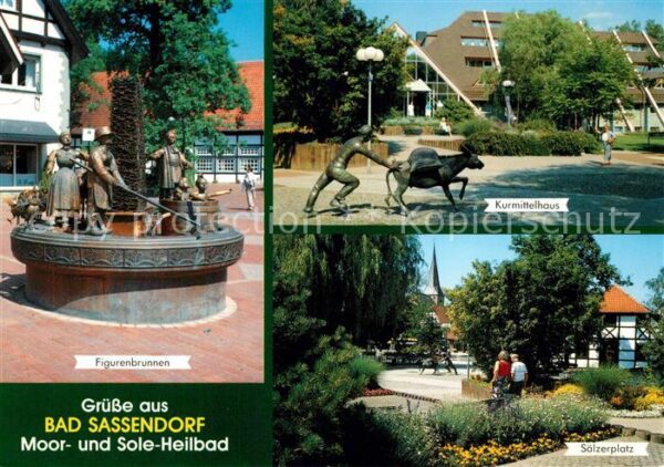 Bad Sassendorf Figurenbrunnen Kurmittelhaus Plastik Sä