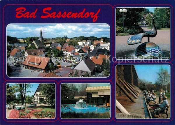 Bad Sassendorf Teilansicht Moorbad Soleheilbad Pfauenb