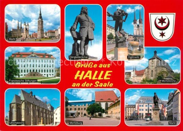 Halle Saale Markt Hallmarkt Moritzburg Moritzkirche