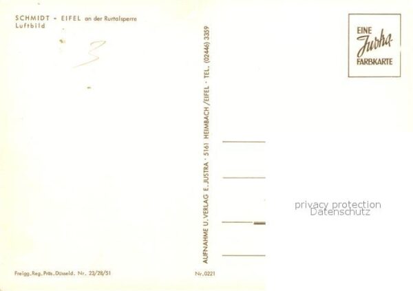 Schmidt Nideggen Rurtalsperre Fliegeraufnahme – Bild 2