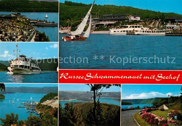 Rurtalsperre Schwammenauel Fliegeraufnahme Fährschiff Anlegestelle