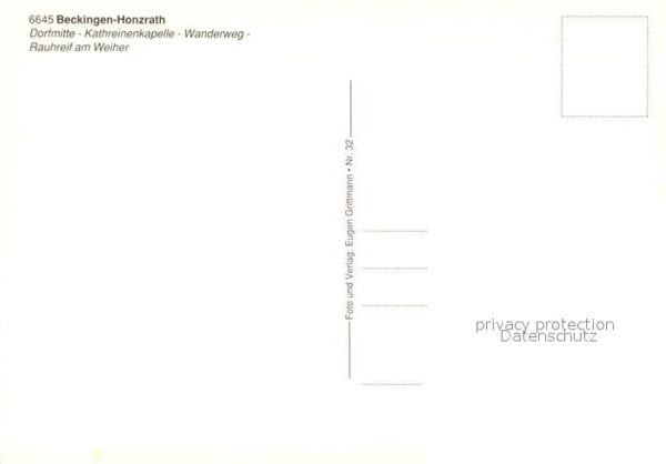 Honzrath Beckingen Dorfmitte Kathreinenkapelle Wanderweg R – Bild 2