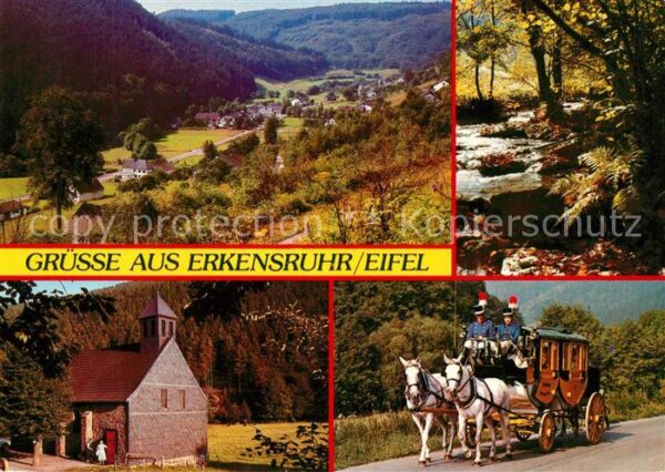 Erkensruhr Pferdekutsche Kapelle Panorama